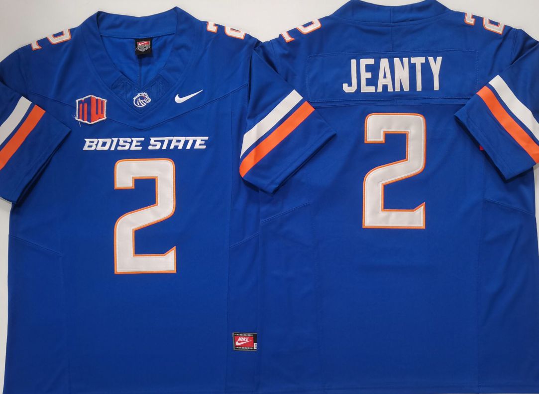 Men Boise State Broncos #2 Jeanty Blue 2025 Nike Limited NCAA Jersey